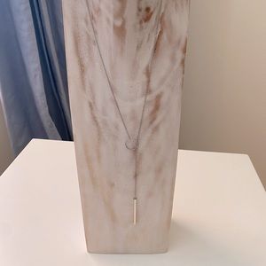 Silver drop Necklace